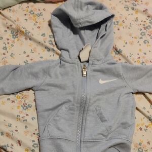 Nike Kids Sky Blue Zip-Up Hoodie